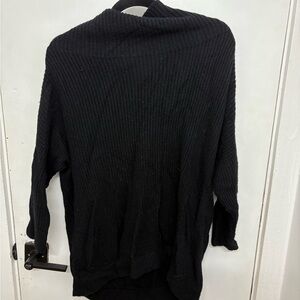 Autumn Cashmere Black Cowl Neck Sweater